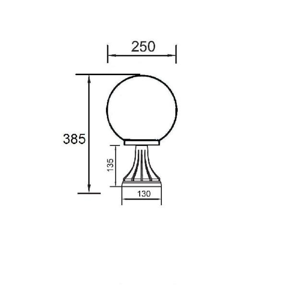 Наземный фонарь  88204S Bl