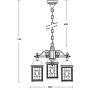 Уличный светильник подвесной LONDON L 64870L/3 Bl